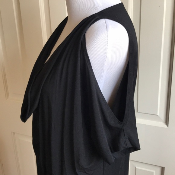 TART Black Cold Shoulder Mini Blouson Dress - Picture 6 of 8